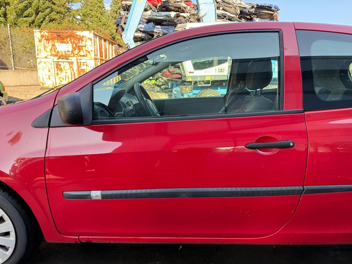 Renault Clio 3 original Tür vorn links OV727 Spanischrot 3 Türer Rohbau BJ09